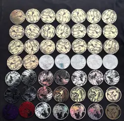 150x Pokemon Coin Lot - Official Pokemon Coins - Mixed Lot - Image 2