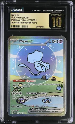 Pokemon Mew ex Paldean Fates Special Illustration Rare #232 CGC 10 PRISTINE - Image 1