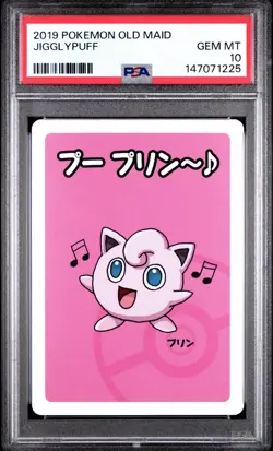 2019 POKEMON BABANUKI OLD MAID JIGGLYPUFF PSA 10 Gem Mint - Image 1