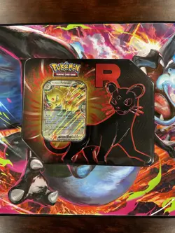 Pokemon TCG: Team Rockets Persian EX Tin "FACTORY SEALED" - Image 1
