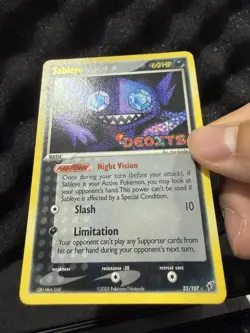 Pokemon Sableye EX Deoxys 23/107 Reverse Holo Rare 60 HP 2005 TCG - Image 5