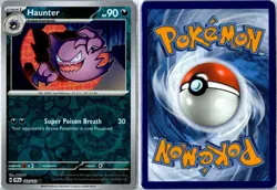 Pokemon TCG - Haunter 103/162 Temporal Forces Common Reverse Holo Near Mint - Image 3