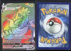 DRACOZOLT VMAX 210/203 RAINBOW RARE EVOLVING SKIES POKEMON LP - Image 1