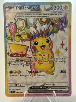 Pikachu ex 219/191 Surging Sparks Ultra Rare Holo Near Mint - Image 1