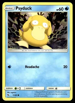 Psyduck 11/68 Common Hidden Fates Pokemon MP - Image 1