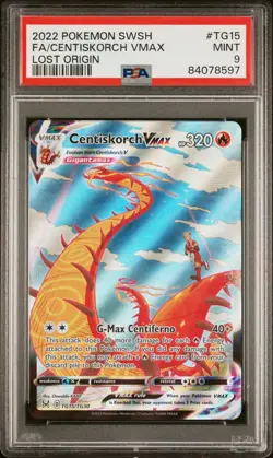 2022 Pokemon Sword & Shield Lost Origin Full Art / Centiskorch Vmax #TG15 - Image 1