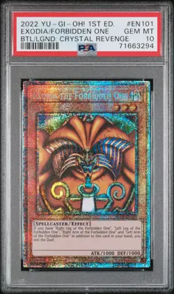 Yu-Gi-Oh! BLCR-EN101 1st Edition Exodia the Forbidden One Starlight Rare PSA 10 - Image 1
