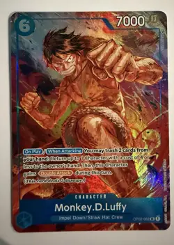 Monkey D. Luffy - OP02-062 Alt Art - Paramount War - One Piece English - Image 1