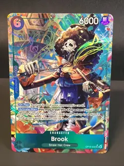 Brook OP15-032 Alternate Art Adventure on Kami's Island Foil - One Piece TCG - Image 1