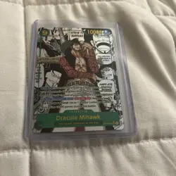 One Piece TCG Dracule Mihawk Manga OP14-119 The Azure Sea's Seven - Image 1