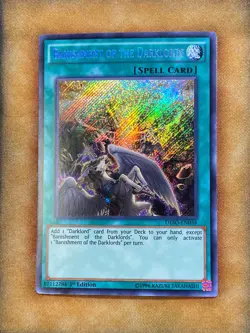 Yugioh Banishment of the Darklords DESO-EN034 Secret Rare 1st Ed NM - Image 1