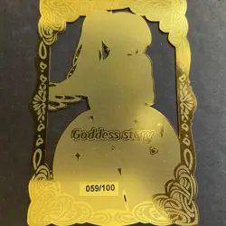 Goddess Story Gold METAL Card - Serial Number #059/100! Anime 2B **READ** - Image 1