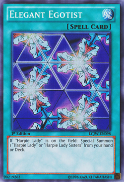 YUGIOH ELEGANT EGOTIST SUPER RARE LCJW-EN098 NEAR MINT - Image 1