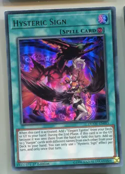 Yu-Gi-Oh! Hysteric Sign Ultra Rare englisch DUOV-EN093 Zeichen der Hysterie - Image 1