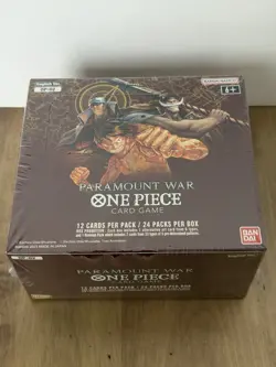 One Piece TCG Paramount War RED BOTTOM Booster Box OP-02 English Factory Sealed - Image 1