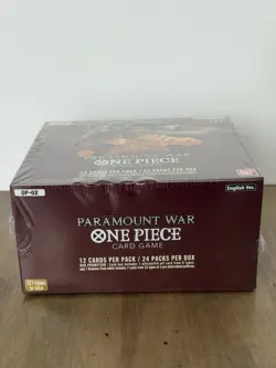 One Piece TCG Paramount War RED BOTTOM Booster Box OP-02 English Factory Sealed - Image 2