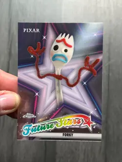 2025 Topps Chrome Disney FS-8 Forky Future Stars Toy Story card - Image 4