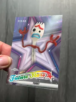 2025 Topps Chrome Disney FS-8 Forky Future Stars Toy Story card - Image 5