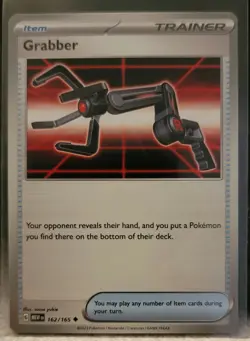 Pokemon TCG Card Grabber 162/165 Scarlet & Violet 151 Uncommon NM - Image 1