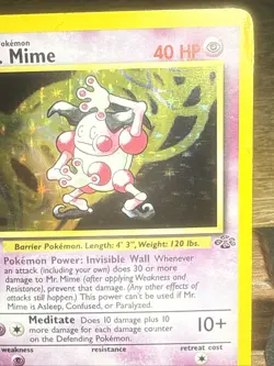 Mr. Mime 1st Edition 6/64 Jungle Set Holofoil Rare Holo Pokemon Card WOTC - Image 3