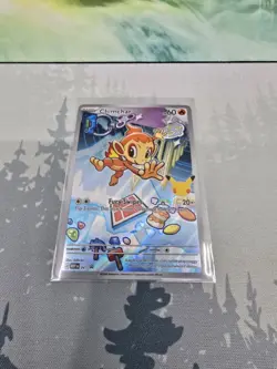 Pokemon First Partner Card Chimchar First Partner Promo Holo Illustration Rare - Image 1