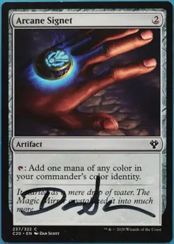 Arcane Signet Commander 2020: Ikoria PLD Common SIGNED CARD (518302) ABUGames - Image 1