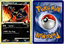 Pokemon Card - Houndoom E4 65/111 Rising Rivals Common Heavily Played - Image 3