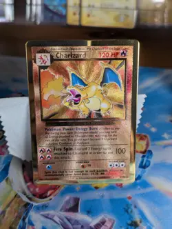 Charizard 4/102 Gold Metal Promo Celebrations UPC Pokemon Card NM-/LP+ 🔥 - Image 1