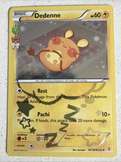 Dedenne Pokemon TCG Generations Radiant Collection Holo Card RC10/RC32 MP - Image 1