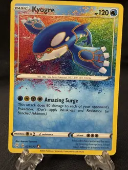 Pokemon TCG Kyogre Shining Fates Holo Card 021/072 Amazing Rare, Near Mint - Image 1