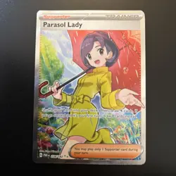 Pokemon TCG Parasol Lady 238/182 Paradox Rift Full Art Ultra Rare Card - Image 3