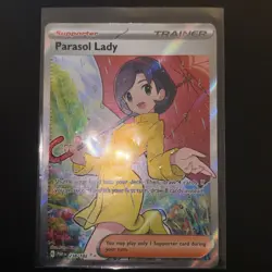 Pokemon TCG Parasol Lady 238/182 Paradox Rift Full Art Ultra Rare Card - Image 4