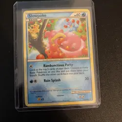 Pokemon TCG Slowpoke Undaunted 66/90 Regular Common 60HP English Card - Image 1