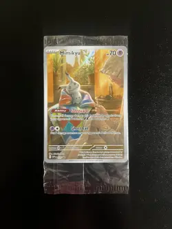 Mimikyu 075 Sv: Scarlet & Violet Promo Cards Holo Mint Condition still sealed - Image 1