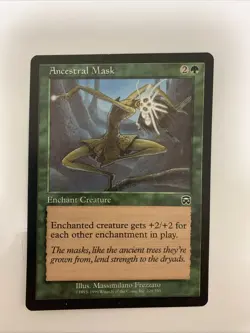MTG LP Ancestral Mask Mercadian Masques Free Shipping In The US With Tracking - Image 1