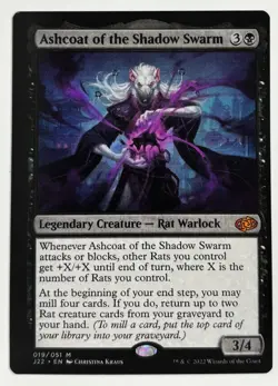 Ashcoat of the Shadow Swarm – Miscut | MTG Rare Misprint | Collector Piece - Image 1