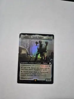 MTG - Codsworth, Handy Helper - ✨Foil✨ - Extended Art - Fallout - Magic NM - Image 1