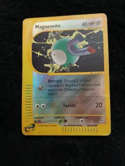 Magnemite Reverse Holo 52/147 Aquapolis English Pokemon TCG - Image 1