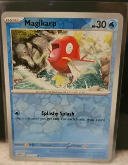 Pokemon TCG Card Magikarp 129/165 Scarlet & Violet 151 Reverse Holo NM - Image 1