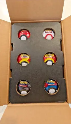 6 Pokemon TCG Pokeball Tins - 3 Booster Packs each, 18 total - Costco Sealed - Image 2
