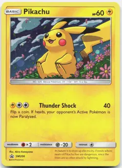 Pokemon TCG Pikachu - SM Promos Promo SM206 Holo - Image 1