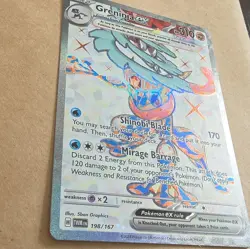 Pokemon Greninja ex 198/167 SV06 Twilight Masquerade Ultra Rare Full Art Holo - Image 2
