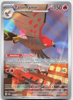 Talonflame 091/088 Holo Illustration Rare Perfect Order Pokemon Near Mint - Image 1