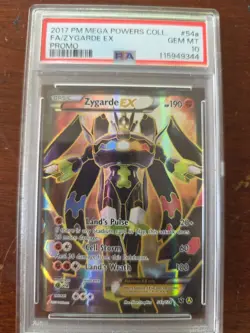 2017 Pokemon Maga Powers Collection Zygarde Ex Promo PSA 10 - Image 1