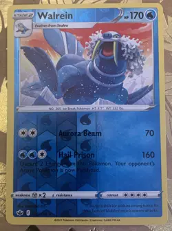 Walrein - 039/198 - SWSH Chilling Reign - Pokemon - Reverse Holo (Rare) - NM/M - Image 1