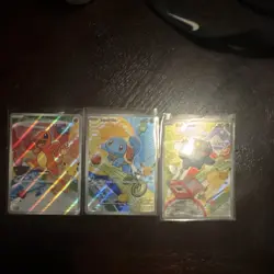 Pokemon First Partner Illustration Collection Series 1 Kanto Gen 1 Starters Set - Image 1