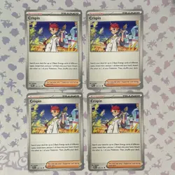 4x Crispin 105/131 x3 133/142 x1 Prismatic Evolutions Pokemon TCG Playset NM - Image 1