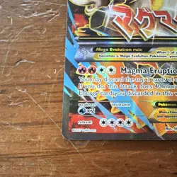 Pokemon M Camerupt EX XY198A Promo Holo Alternate Art Mega 2017 5ban Graphics - Image 5