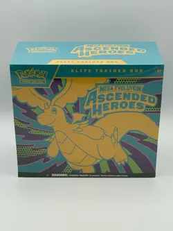 POKEMON TCG ASCENDED HEROES ETB ELITE TRAINER BOX FACTORY SEALED (SLIGHT TEAR) - Image 1