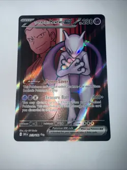 2025 | Pokemon | Team Rocket’s Mewtwo EX #213/182 | Full Art | Rare | Near Mint - Image 2